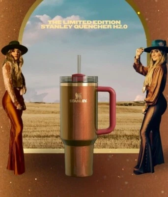 Laney Wilson X Stanley LE Gold Quencher H2.0 40 OZ Tumbler In Hand