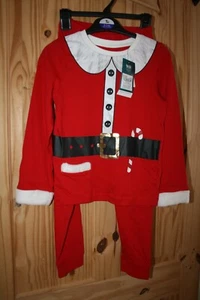 BNWT Santa Father Christmas outfit kids pyjamas age 6-7 years BNWT & hanger - Picture 1 of 6