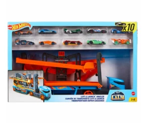 Hot Wheels Lift and Launch Hauler With 10 Cars (3+ Years) - Picture 1 of 2