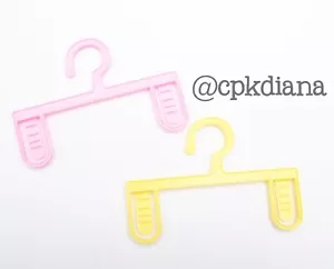 PANTS HANGERS from American Girl Doll Courtney's Bedroom Set NEW - Pink Yellow - Picture 1 of 4
