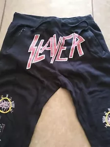 SLAYER - Pantalón Reign in Blood Joggers/Cremallera ~Nunca Usado~ L XL XXL XXXL - Imagen 1 de 7
