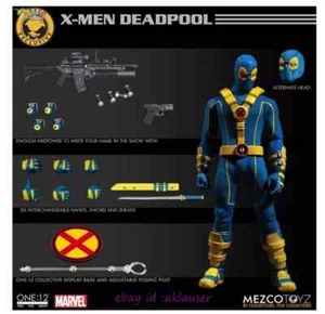 Mezco Toyz 2017 SDCC Exclusivo One:12 Deadpool X-Men Variante - NUEVO Azul Amarillo - Imagen 1 de 10