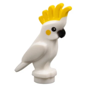 LEGO personaggio uccellino piccolo nuovo - pappagallo cacatua - Foto 1 di 1