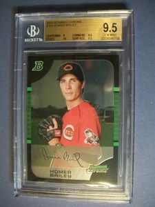 HOMER BAILEY 2005 Bowman Chrome #165 RC BGS GEM MINT 9.5 Reds - Picture 1 of 1