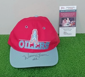 Vintage Signed Warren Moon #1 NFL The Game Autographed Hat JSA C.O.A. Rare Hat! - Picture 1 of 11
