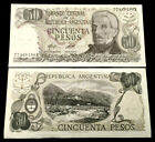 Argentina 50 Pesos 1976-78 Banknote World Paper Money UNC Currency Bill Note