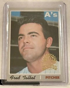 2019 Topps Heritage Fred Talbot 1970 Buyback 50th Anniversary Parallel - Picture 1 of 2