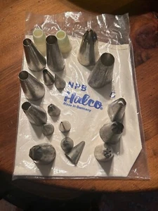 Pastry Bag, Tips NPB Halo #5 Vintage 1975 NYC chef professional 20 items - Picture 1 of 7
