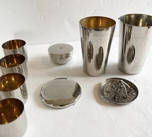 Rare German Art Deco Travel Cocktail Shaker Set - Picture 1 of 11
