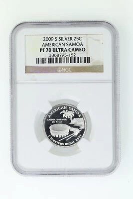 2009-S 25C Silver American Samoa PF70 UCA - Image 1 of 2