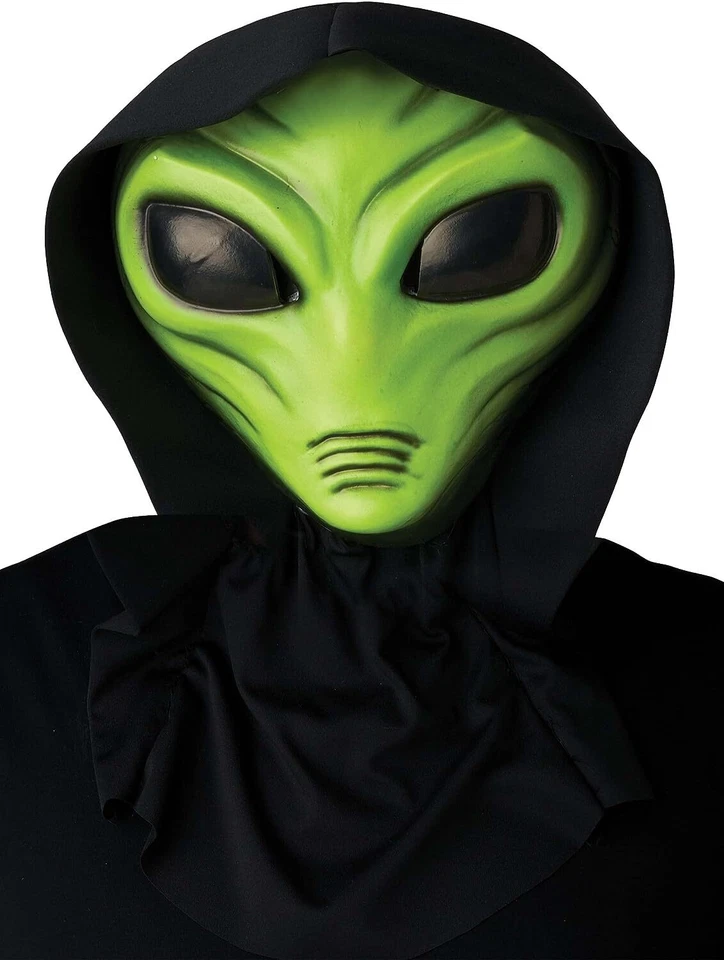 Visitor Alien Fright Light Mask Fancy Dress Halloween Costume Accessory 2 COLORS - Image 1 of 1