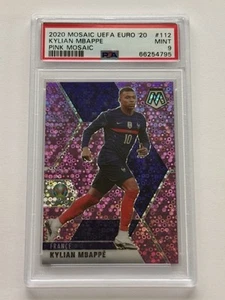 2021 Panini Mosaic UEFA Euro 2020 Kylian Mbappe Circles Prizm /49 PSA 9 - Bild 1 von 2