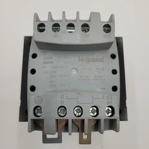 42874 LEGRAND TRANSFORMER 230/400V 24/48V 220VASINGLE-PHASE - Picture 1 of 1