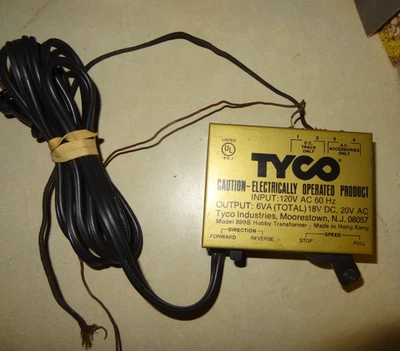 TYCO TRAIN POWER PACK ESCALA HO & N HOBBY TRANSFORMADOR MODELO 899B Foto 1 de 4