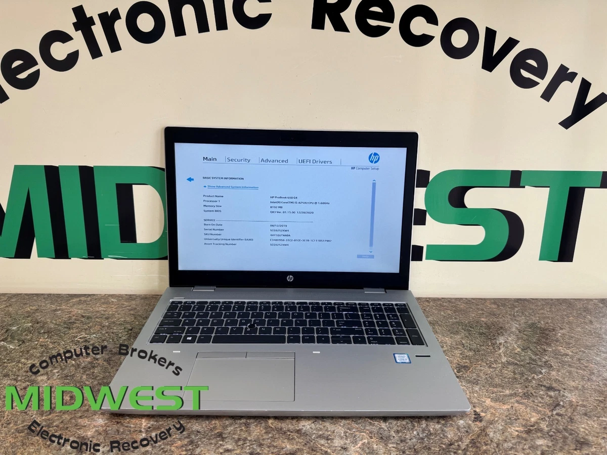 HP ProBook Intel Core i5 8th Gen. PC Laptops & Netbooks 256 GB SSD