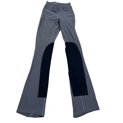 Kerrits Riding Pants Women Small Gray Equestrian Knee Patch Tight Breeches Horse - Image 1 of 4