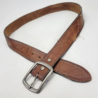 Кожаный ремень American Eagle Outfitters 36 Gunslinger вестерн коричневый искусственно состаренный - Изображение 1 из 4