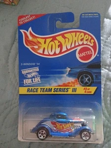 Vintage Hot Wheels #3 von 4 Autos ~ Race Team Serie ~ Sammler #535 ~ 3 Fenster 34 - Bild 1 von 5