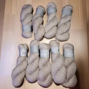 Aran Woolen Mills 100% Lana Merino Suave | LOTE Avena Tostada - Imagen 1 de 5