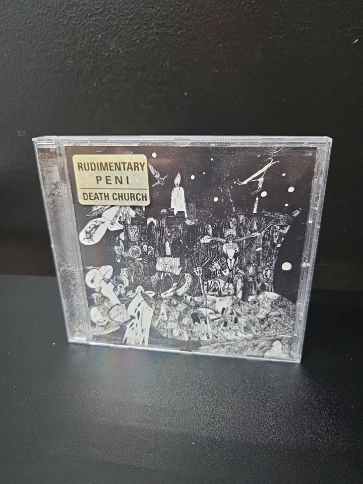 Rudimentary Peni Death Church Cd 1994 1st France Press W/Hype Sticker EX GRAIL Foto 1 de 4