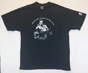 Vintage Fuct Johnny Cash Middle Finger Black T-Shirt Large Made In USA Cotton - Bild 1 von 8