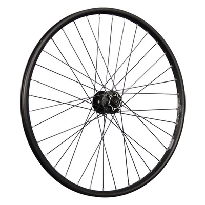 Laufrad 26 Zoll Vorderrad Fahrrad Hohlkammer geöst Shimano M475 6L Disc schwarz - Bild 1 von 4