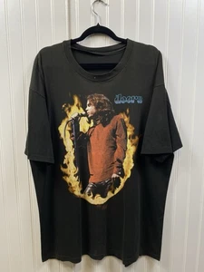Vintage 90s The Doors Dance On Fire Band Tshirt Men’s XL Black Jim Morrison - Picture 1 of 10