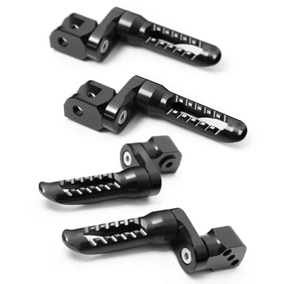 Kit de estriberas traseras delanteras extendidas BOB negras de 1 pulgada para Yamaha XSR 900 16-18 Foto 1 de 4