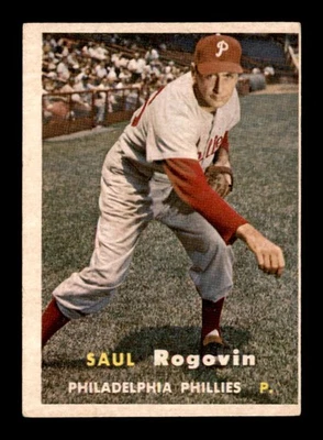 1957 Topps #129 Saul Rogovin   VG/VGEX X3550712 - Image 1 of 3