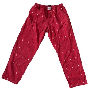Ralph Lauren Polo AOP Pony Logo Rosso Pigiama Pantaloni Uomo Large - Foto 1 di 7