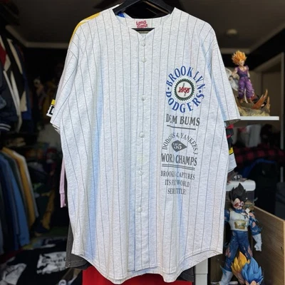 Vintage 1993 Long Gone Brooklyn Dodgers MLB Baseball World Series Jersey Shirt - Image 1 of 4