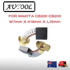 Carbon Brushes For Makita CB203 CB204 2414B Router 7X18X16mm AU seller - Bild 1 von 3
