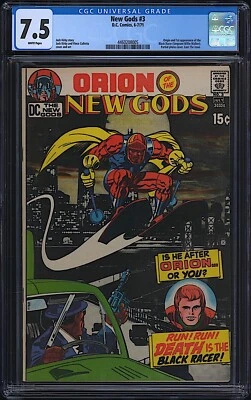 New Gods #3 CGC 7.5 WHITE DC 1971 1st Black Racer - Image 1 of 2