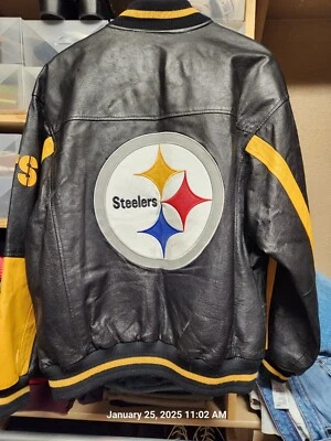 Chaqueta de cuero Steelers S.48 (grande) Foto 1 de 4