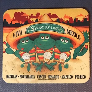 Mouse Pad Viva Senor Frog's Mexico Vintage Beer 90s Mousepad - Picture 1 of 2
