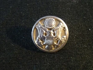 A24-44) US Army 1 bouton aigle env. 16,3 mm bouton 0,63 po ancien Seconde Guerre mondiale petit argent !!! - Photo 1/3