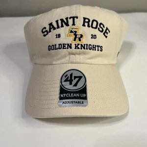 NEW Saint Rose Golden Knights Adjustable Strap Cap Hat 47 Brand Clean Up NCAA - Picture 1 of 4