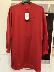 Fred Perry sweatshirt salesman dress red new size UK 10 *small Snag - Picture 1 of 8