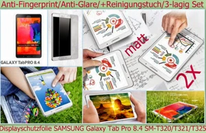 2x Matt Antireflex Display Schutz Folie für Samsung Galaxy Tab Pro 8.4 T321 T325 - Picture 1 of 1