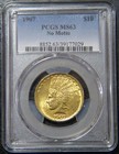 1907 $10 Indian Head Gold Eagle Pcgs Graded Ms63 U.S Mint Issued Type Coin 🌈⭐🌈