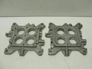 (2) Demo Holley Carburetor Base Plate Holley 4150 Double Pumper 12R11520-1B - Foto 1 di 7