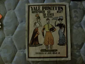 1927 YALE BULLDOGS PRINCETON TIGERS PROGRAM Football ELI NAT CHAMPS!! College AD - Bild 1 von 12