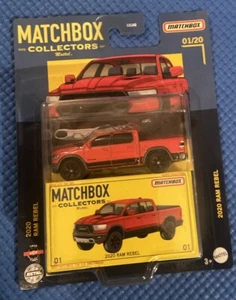 Matchbox Collectors #01 2020 Ram Rebel rojo llama | FSC - Imagen 1 de 2