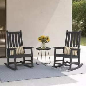 EFURDEN Outdoor Rocking Chair Oversized Rocking Chair for Porch, Patio, Deck - Picture 1 of 7