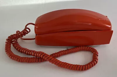 Vintage Illinois Bell System Trimline Touch Tone Wall Telephone ORANGE AC2P 1983 • 35€