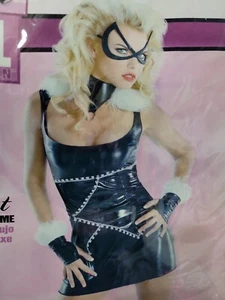 Marvel ~ Felicia Hardy Black Cat Deluxe Adult Halloween Costume Women's Jr (7-9) - Picture 1 of 6