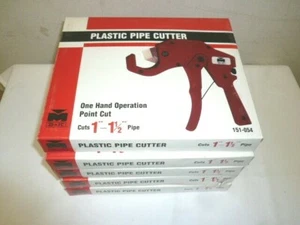 B&K PVC Plastic Ratcheting Pipe Cutter Up To 1-1/2" (Lot of 5) - Picture 1 of 4