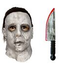 Halloween Killer 2pc Mask And Knife Mike Myers Adults Halloween Fancy Dress