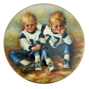 Brantwood Colección FÚTBOL HERMANOS Coleccionistas Plato Marian Carlsen 1979 - Imagen 1 de 7