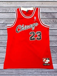 Michael Jordan Nike Flight 8403 Rookie Chicago Bulls Authentic Red Jersey XL +2 - Picture 1 of 10